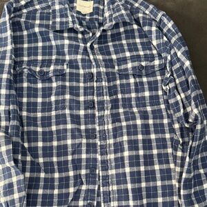 American Eagle Blue Plaid Men's Shirt
